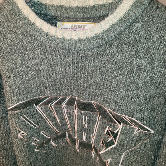 Vintage Avirex Sweater (grayish green) - Picture 2 of 4